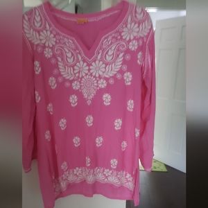 The Lotus House embroidered top